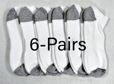 Calcetines deportivos cómodos Burlington para hombre 6 pares (grandes 6-12) blancos segunda mano  Embacar hacia Mexico