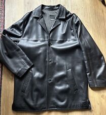 Schwarze lederjacke longjacke gebraucht kaufen  Kiel