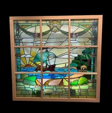 Huge stained glass for sale  NEW MILTON