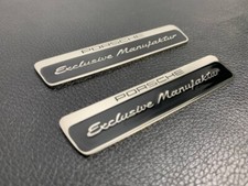 Conjunto de emblema metal emblema emblema Porsche exclusivo Manufaktur carro asas logotipo novo comprar usado  Enviando para Brazil