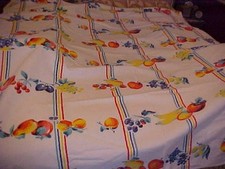Vtg tablecloth colorful for sale  Taylorville