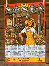 Torchon calendrier 1982 d'occasion  Briare