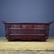 Mesa de mesa pequena de madeira tibetana antiga ramo azedo vermelho comprar usado  Enviando para Brazil