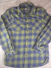 Camisa masculina de flanela Tactical Distributors TD Apparel 2XL azul botão para cima comprar usado  Enviando para Brazil