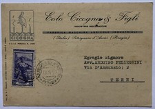 Cartolina pubblicitaria eolo usato  Roma