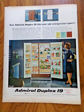 1965 Admiral Duplex Geladeira Tamanho Completo Freezer Ad Duplex 19, usado comprar usado  Enviando para Brazil