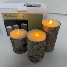 Flameless bark wrapped for sale  Williamston