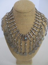 Colar de esterlina vintage tribal egípcio~turco comprar usado  Enviando para Brazil