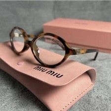 ÓCULOS OVAIS LENTES TRANSPARENTES MIU MIU COM ARMAÇÃO RETRÔ TARTARUGA E ELEGA, usado comprar usado  Enviando para Brazil