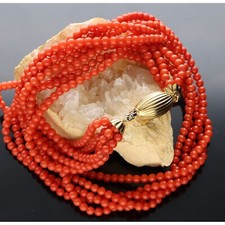 Collana corallo torchon usato  Sustinente