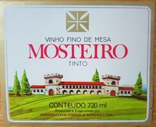 Etichette vino BRASIL Vinho Mesa MOSTEIRO Tinto Co. Vin. AURORA wine labels comprar usado  Enviando para Brazil