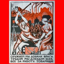 Manifesti russi rivoluzione usato  Italia