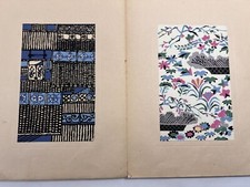 Japanese Woodblock Print Book “Goshotoki Shinsho vol.2” Kimono Pattern Design comprar usado  Enviando para Brazil