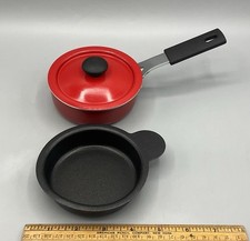 Panela caçadora de ovos únicos vermelha 3 peças antiaderente caldeira dupla comprar usado  Enviando para Brazil