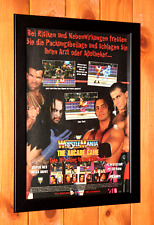 1995 WWF WrestleMania The Arcade Game SNES pequeno pôster promocional / página de anúncio emoldurada, usado comprar usado  Enviando para Brazil