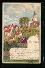 Lithographie dohna rtsansicht gebraucht kaufen  Berlin
