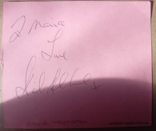 Original autograph david for sale Original autograph david for sale  STOCKPORT