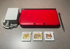 Pacote de console Nintendo 3DS XL vermelho TESTADO/FUNCIONANDO comprar usado  Enviando para Brazil