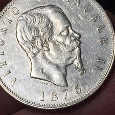 5 lire 1875 usato 5 lire 1875 usato San Bonifacio