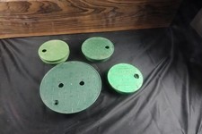 RainBird NDS substituição 7" 6" 10" 6,25" pol. Tampa de caixa de válvula redonda verde ICV comprar usado  Enviando para Brazil