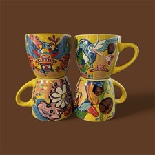 Conjunto de 4 Canecas Coloridas Nestlé Abuelita - Chocolate - Amor México, usado comprar usado  Enviando para Brazil