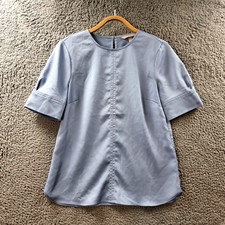 Usado, Blusa feminina H&M tamanho 8 azul cetim manga curta gola redonda comprar usado Usado, Blusa feminina H&M tamanho 8 azul cetim manga curta gola redonda comprar usado  Enviando para Brazil