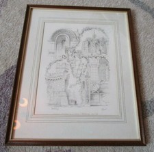 Vintage framed architectural for sale  CHESTER