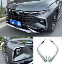 Chrome For 2022 2023 Hyundai Tucson NX4 Front Daytime Running Light Eyelids Trim comprar usado  Enviando para Brazil