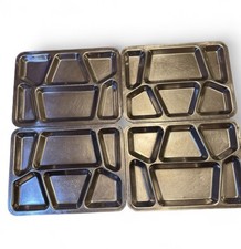 (4) Bandejas de alimentos divididas de aço inoxidável para salão de bagunça militar dos EUA Carrollton MFG USN, usado comprar usado (4) Bandejas de alimentos divididas de aço inoxidável para salão de bagunça militar dos EUA Carrollton MFG USN, usado comprar usado  Enviando para Brazil