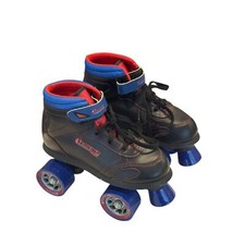 Patins de calçada Chicago Kids preto e azul com cadarço quadriciclo tamanho 1 comprar usado  Enviando para Brazil