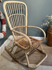 Vintage bamboo rocking for sale  CASTLE CARY