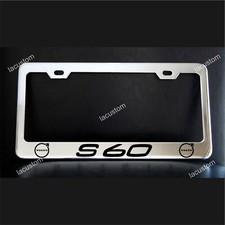 Quadro de placa de licença VOLVO S60, feito sob medida de metal cromado comprar usado  Enviando para Brazil
