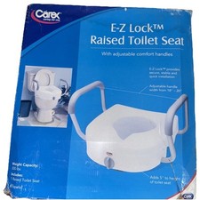 Assento sanitário Carex Health Brands EZ Lock elevado com alças, vaso sanitário de 5 polegadas, usado comprar usado  Enviando para Brazil