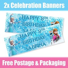 Personalised frozen banners d'occasion  Expédié en Belgium