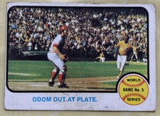 1973 Topps “1972 World Series Game 5” #207 Johnny Bench Reds Athletics Low-Grade comprar usado 1973 Topps “1972 World Series Game 5” #207 Johnny Bench Reds Athletics Low-Grade comprar usado  Enviando para Brazil