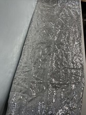 Cortina de lantejoulas prata 2 pés x 8 pés pano de fundo de festa de casamento painel cortina única haste P comprar usado  Enviando para Brazil