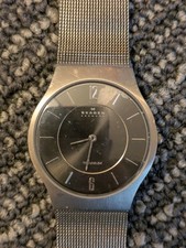 Relógio de pulso masculino Skagen mostrador carvão titânio fino 233lttm comprar usado  Enviando para Brazil