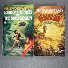 Philip Jose Farmer 2 Book Lot Stations of Nightmare & Lord of Trees / Mad Goblin comprar usado  Enviando para Brazil