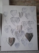Leinwandbild herzen 80cm gebraucht kaufen  Fellbach