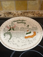 Raro 1983 Royal China Co. Prato de servir redondo Hamburger Italiano Itália comprar usado  Enviando para Brazil