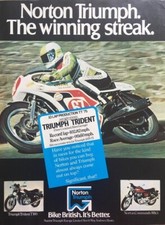 Triumph trident .o.m for sale  EXETER