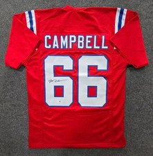 CAMISETA AUTOGRAFADA ASSINADA NEW ENGLAND PATRIOTS WILL CAMPBELL JSA HOLO comprar usado  Enviando para Brazil