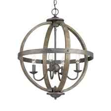 Candelabro Modish Rustic Wood and Metal Accents 4 Light Orb 19,875 pol comprar usado  Enviando para Brazil