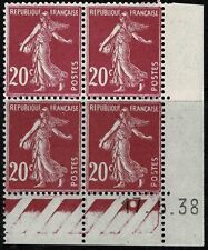 FRANCE 1932   SEMEUSE FOND PLEIN YT Bloc N° 190  neuf ★★ Luxe / MNH CD 17.5.38 comprar usado  Enviando para Brazil