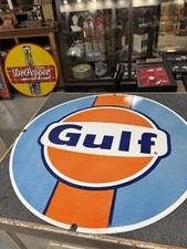 Vintage gulf porcelain for sale  Cisco
