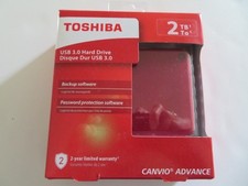 Disco rígido externo portátil Toshiba 2TB Canvio Advance USB 3.0 vermelho, DTC920 comprar usado  Enviando para Brazil