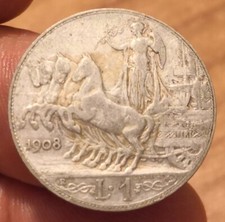 Moneta lira 1908 usato  Olbia
