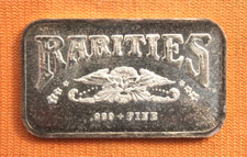 Usado, Barra de prata fina vintage Rarities Refining Co - Raridades em perfeito estado 1 Oz 999 Anaheim CA comprar usado  Enviando para Brazil