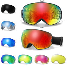 Óculos de esqui snowboard óculos de neve intercambiáveis 9 lentes UV400 masculino comprar usado  Enviando para Brazil