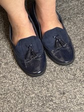 Loafers suedette navy for sale  CHATHAM